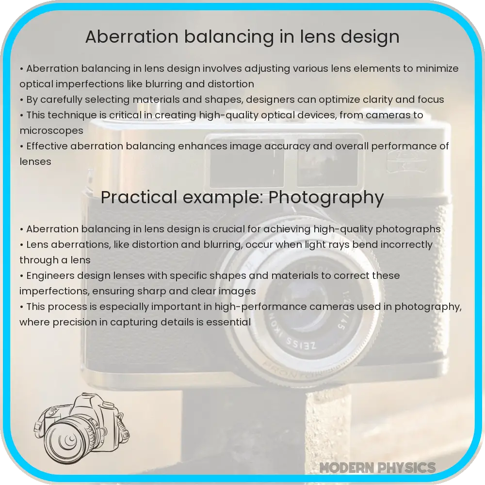 Aberration balancing in lens design