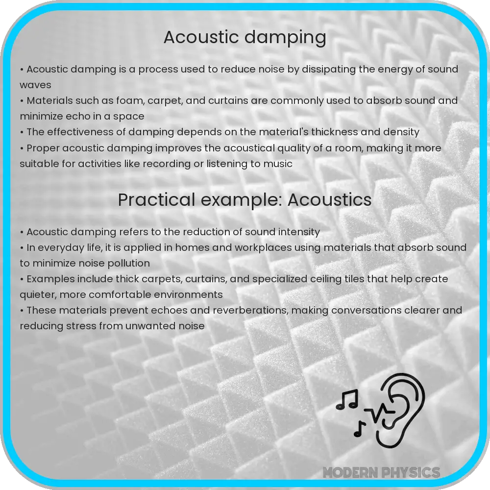 Acoustic Damping