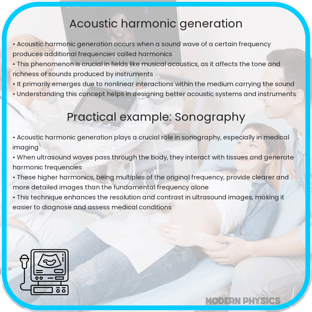 Acoustic harmonic generation