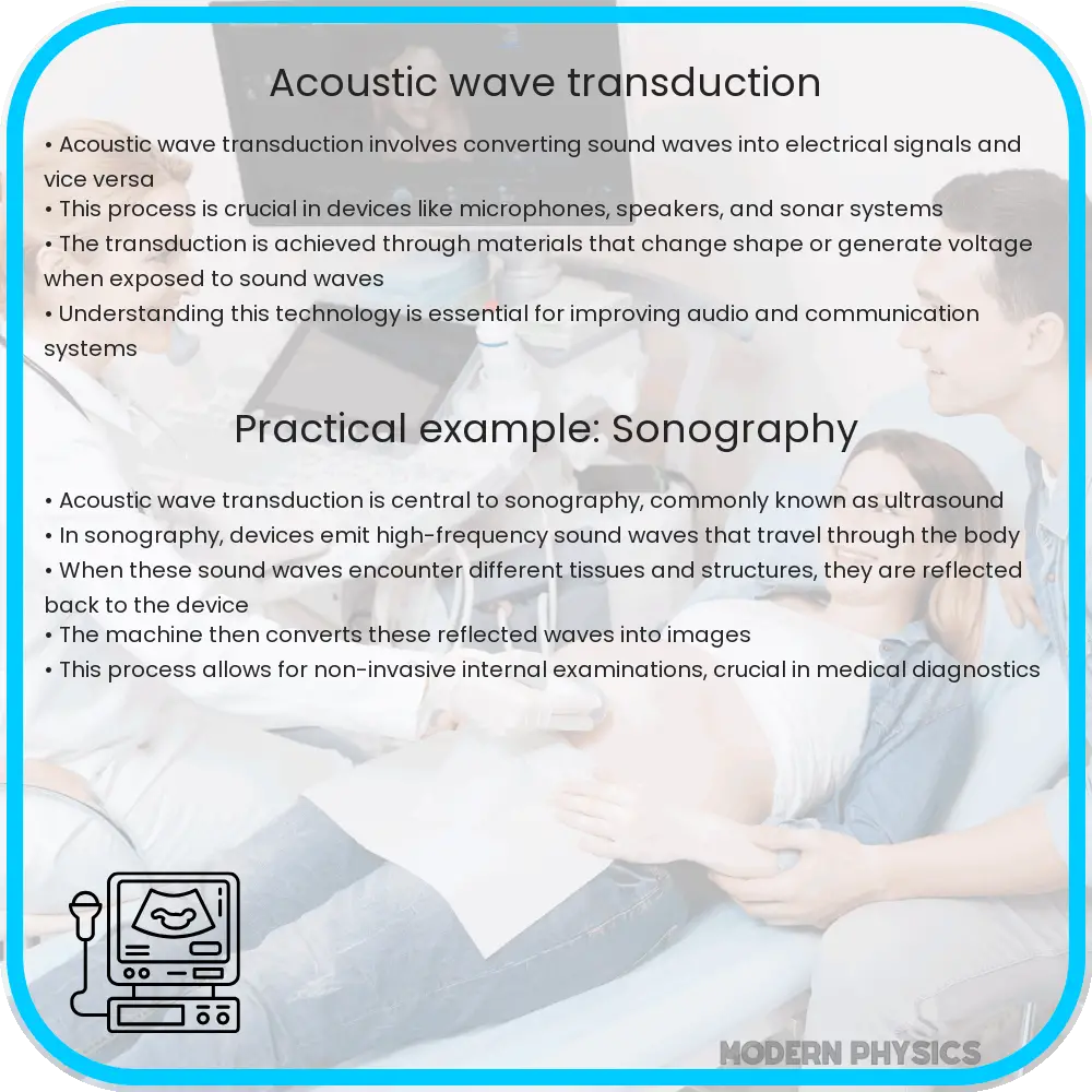 Acoustic wave transduction