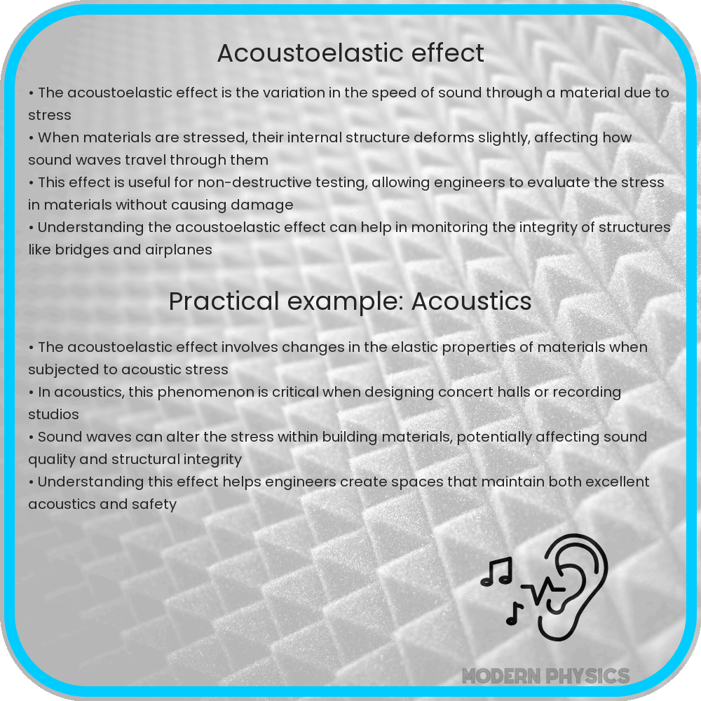 Acoustoelastic effect