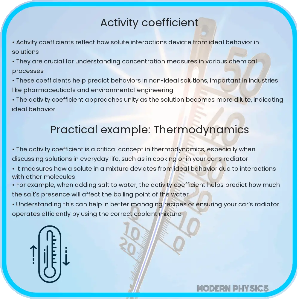 Activity coefficient