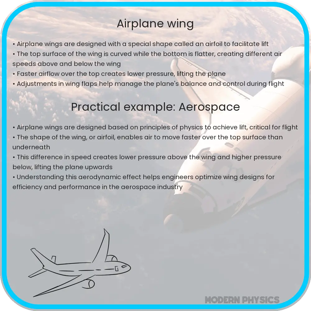Airplane wing