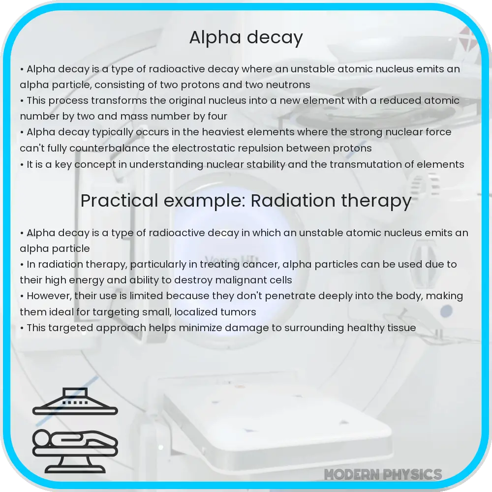 Alpha decay
