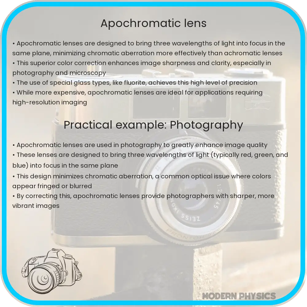 Apochromatic lens
