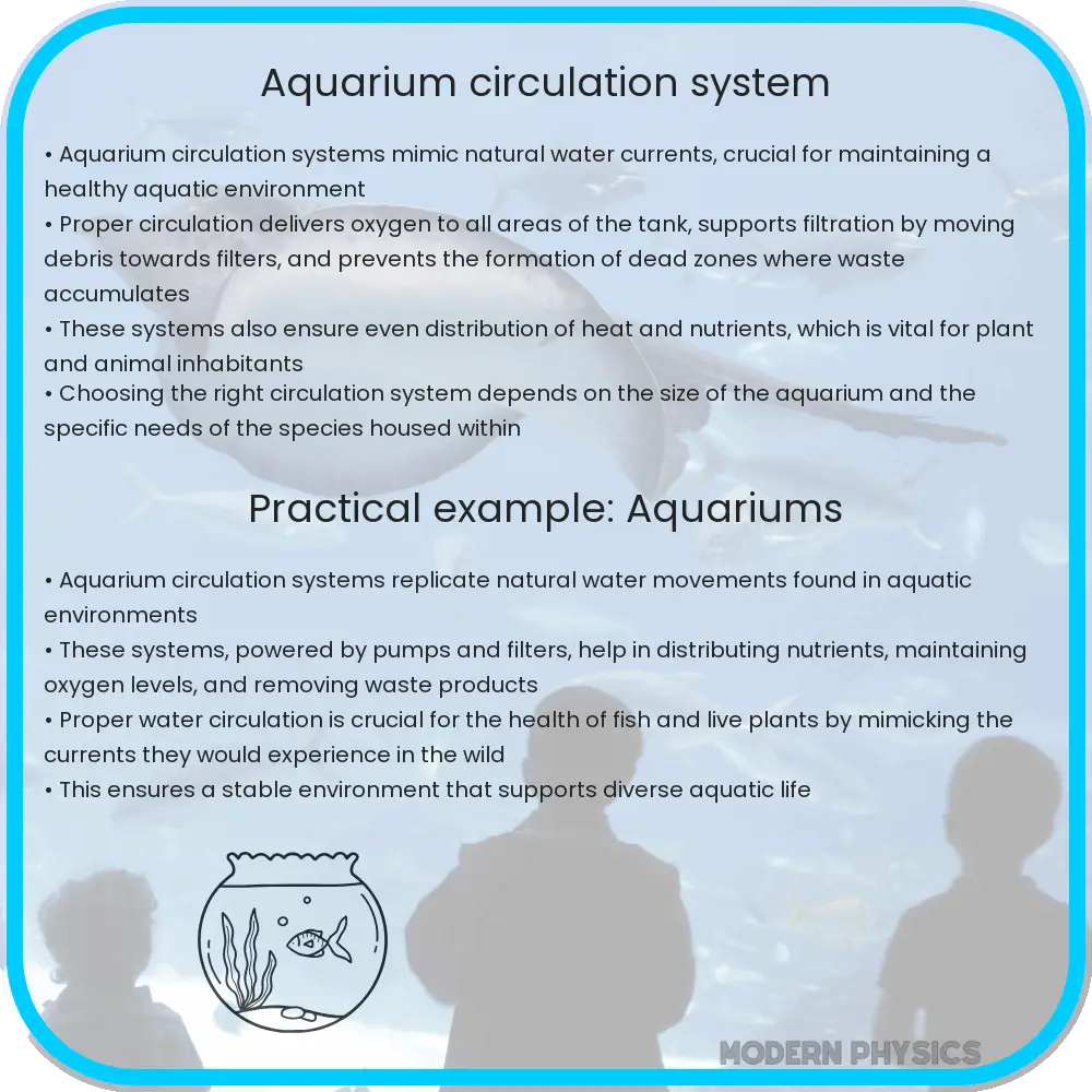 Aquarium circulation system