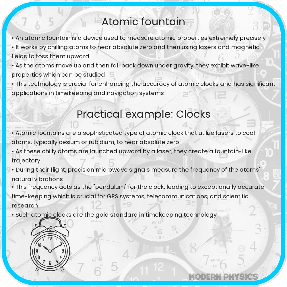 Atomic fountain