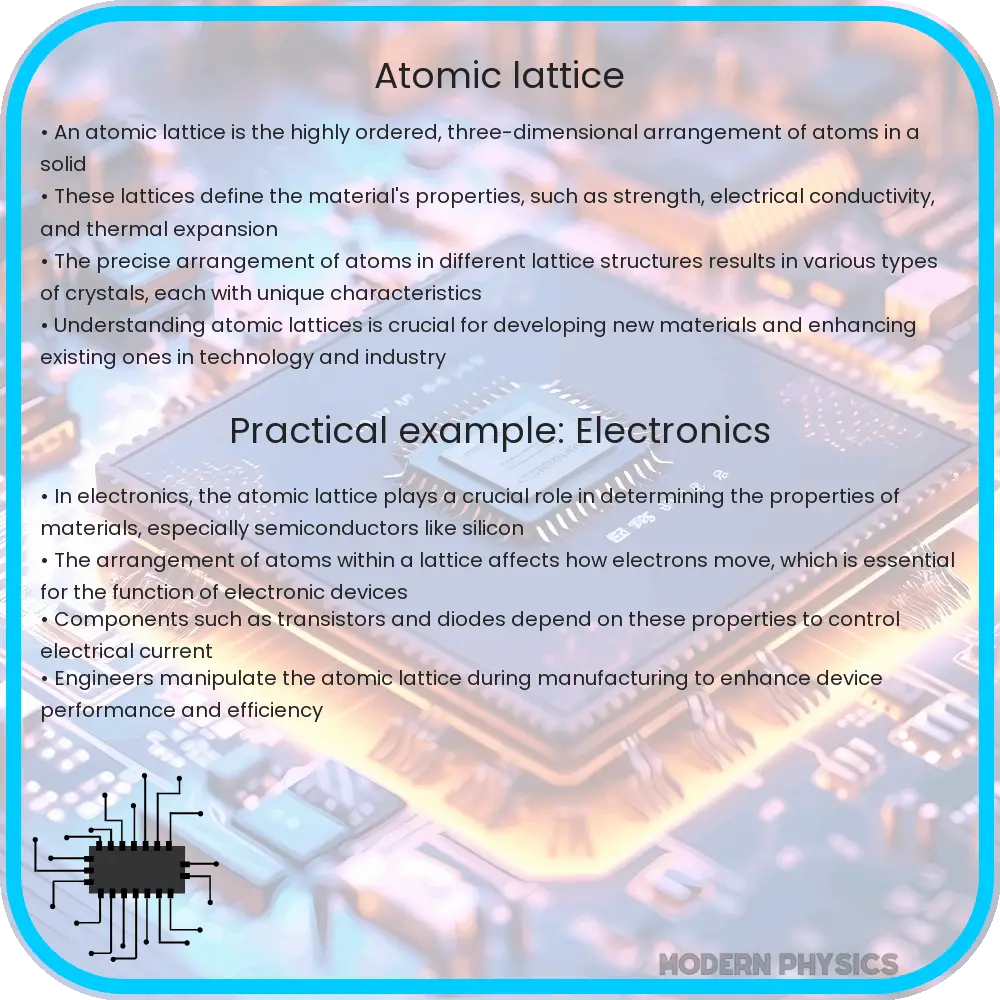 Atomic lattice