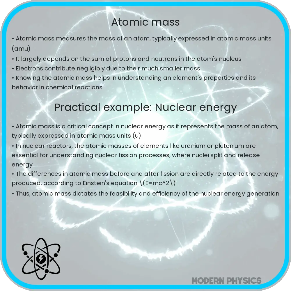 Atomic mass