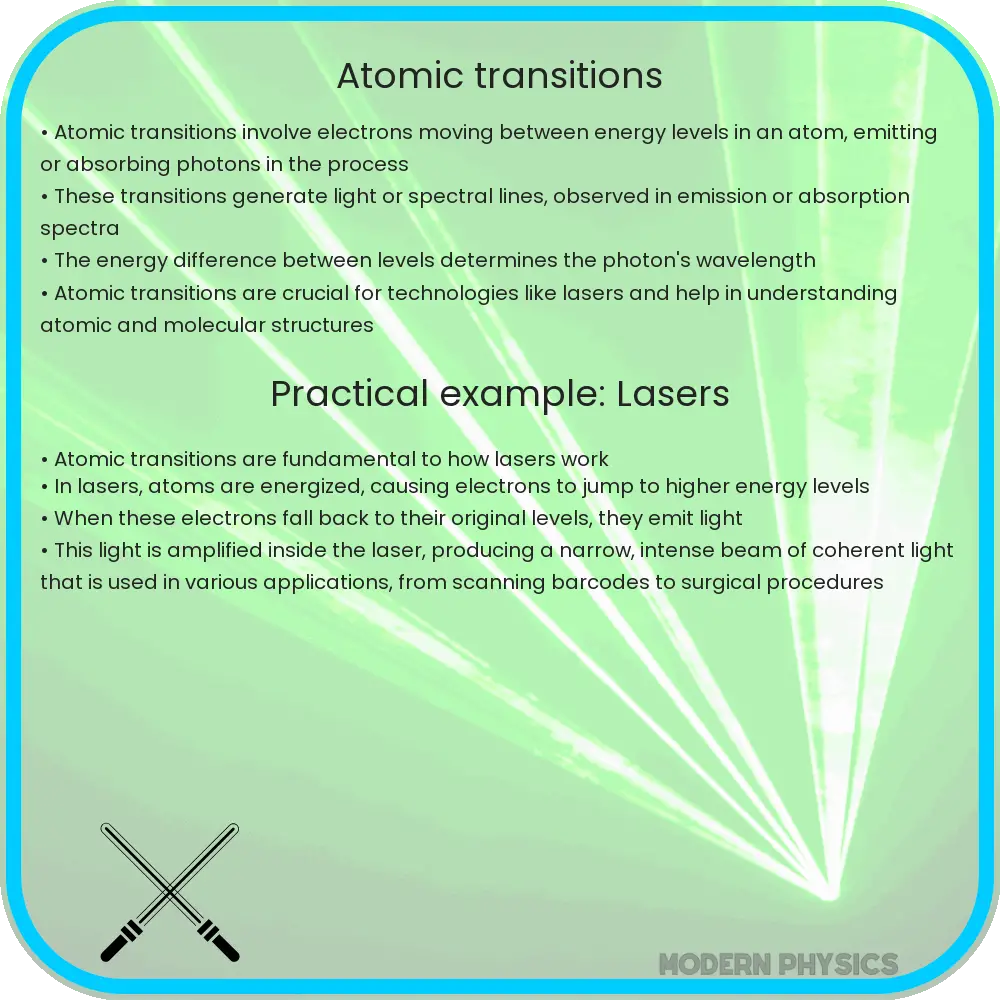 Atomic transitions