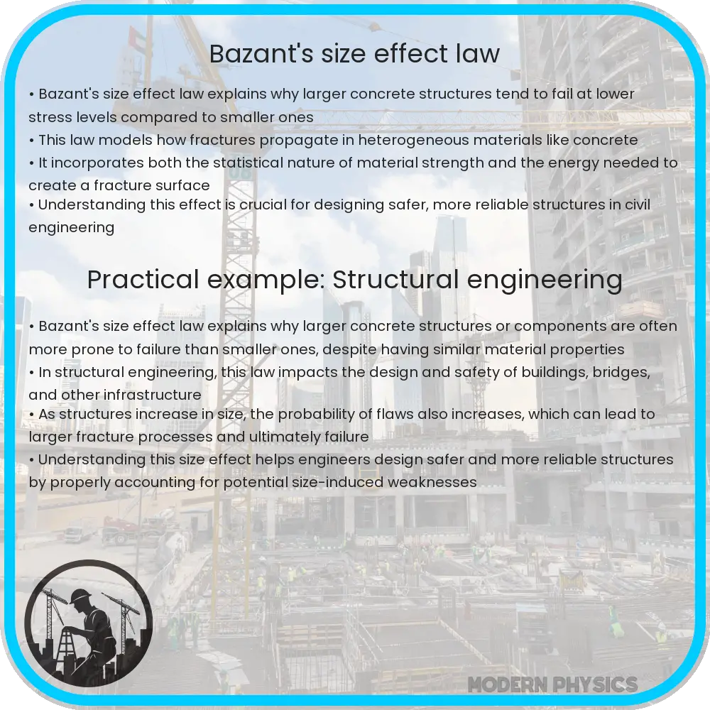 Bazant's size effect law