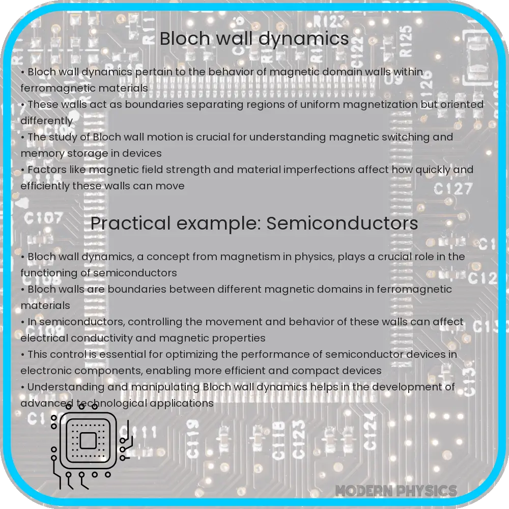 Bloch wall dynamics