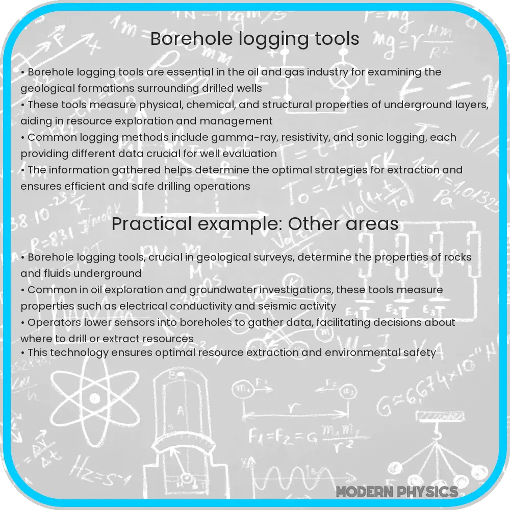 Borehole Logging Tools
