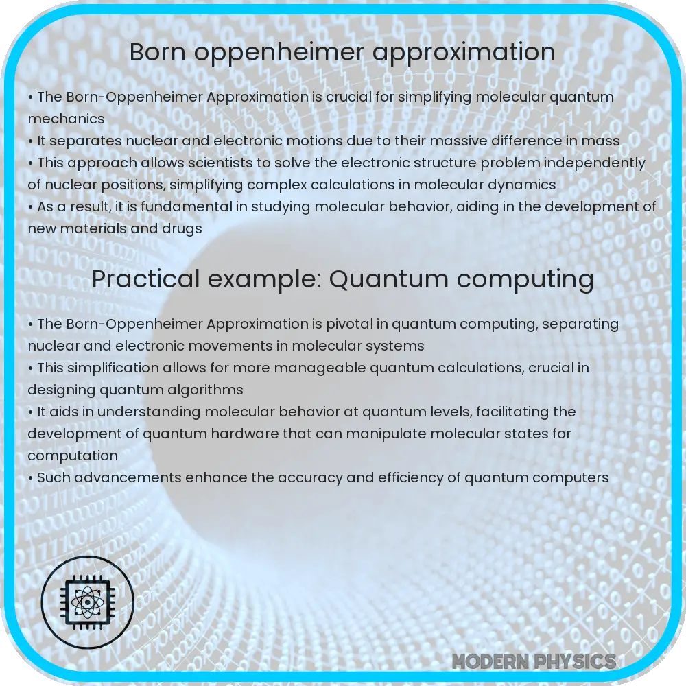 Born-Oppenheimer Approximation