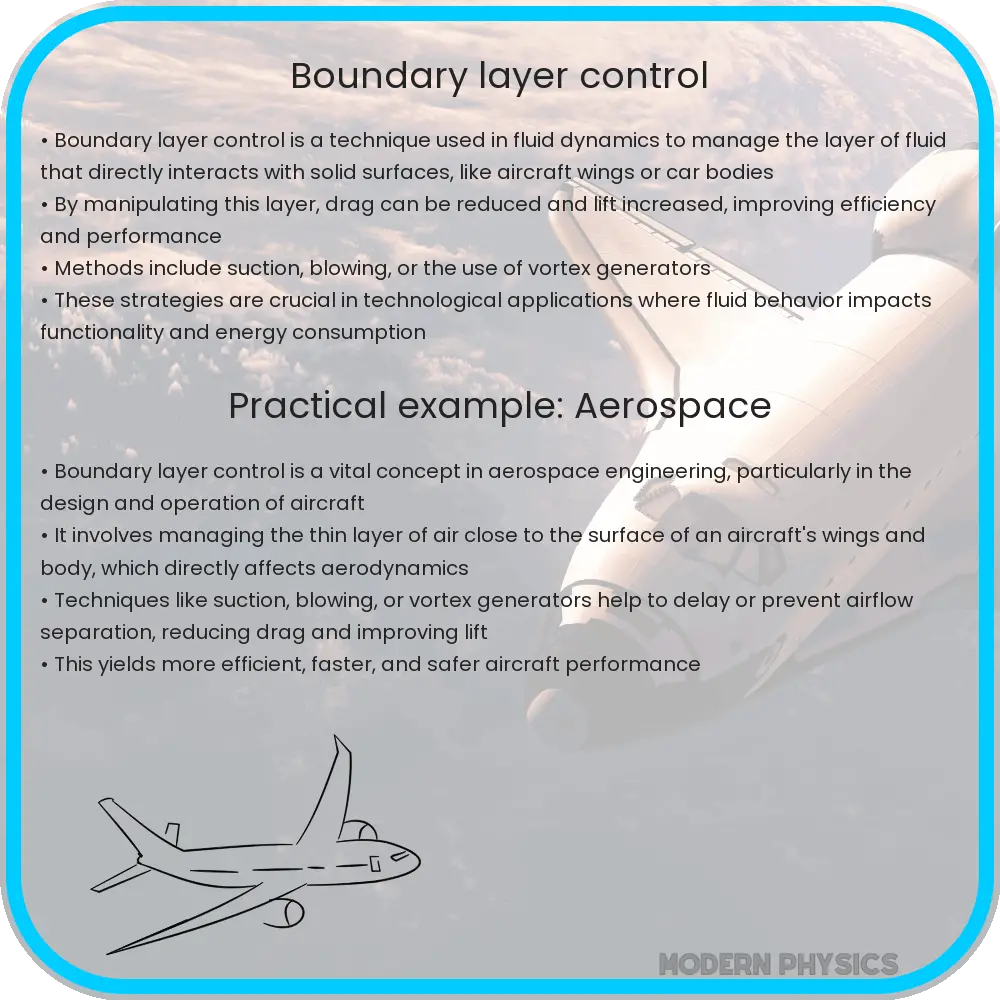 Boundary layer control