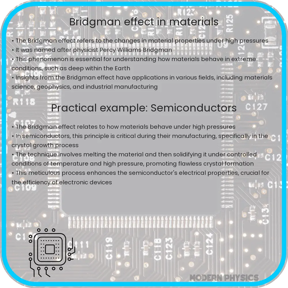 Bridgman effect in materials