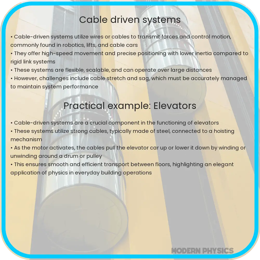 Cable-driven systems