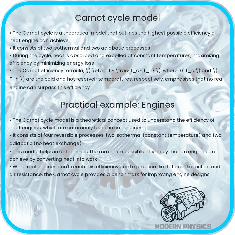 Carnot cycle model