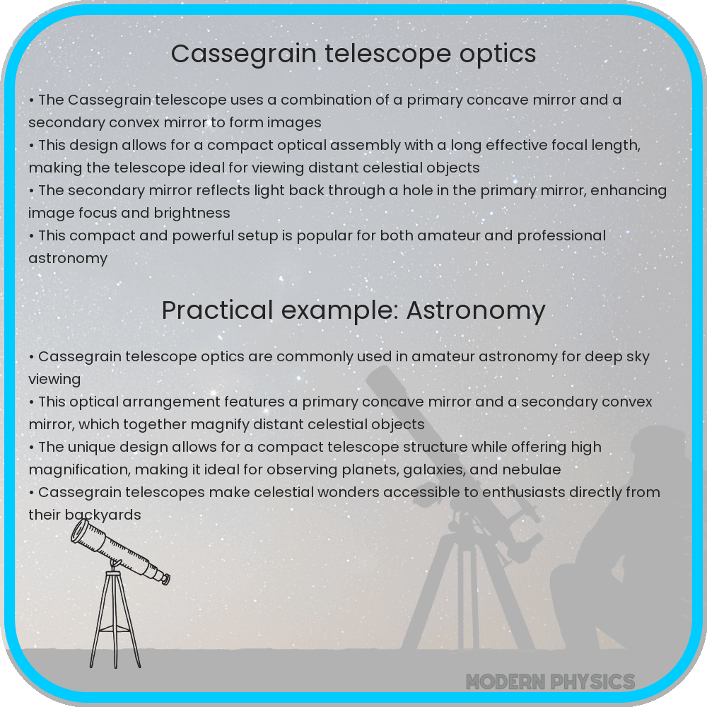Cassegrain telescope optics