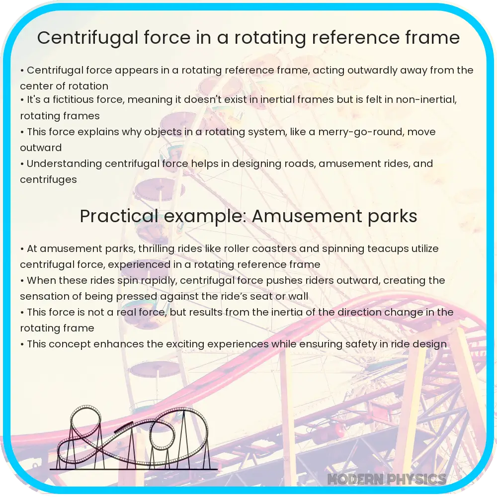 Centrifugal force -in a rotating reference frame