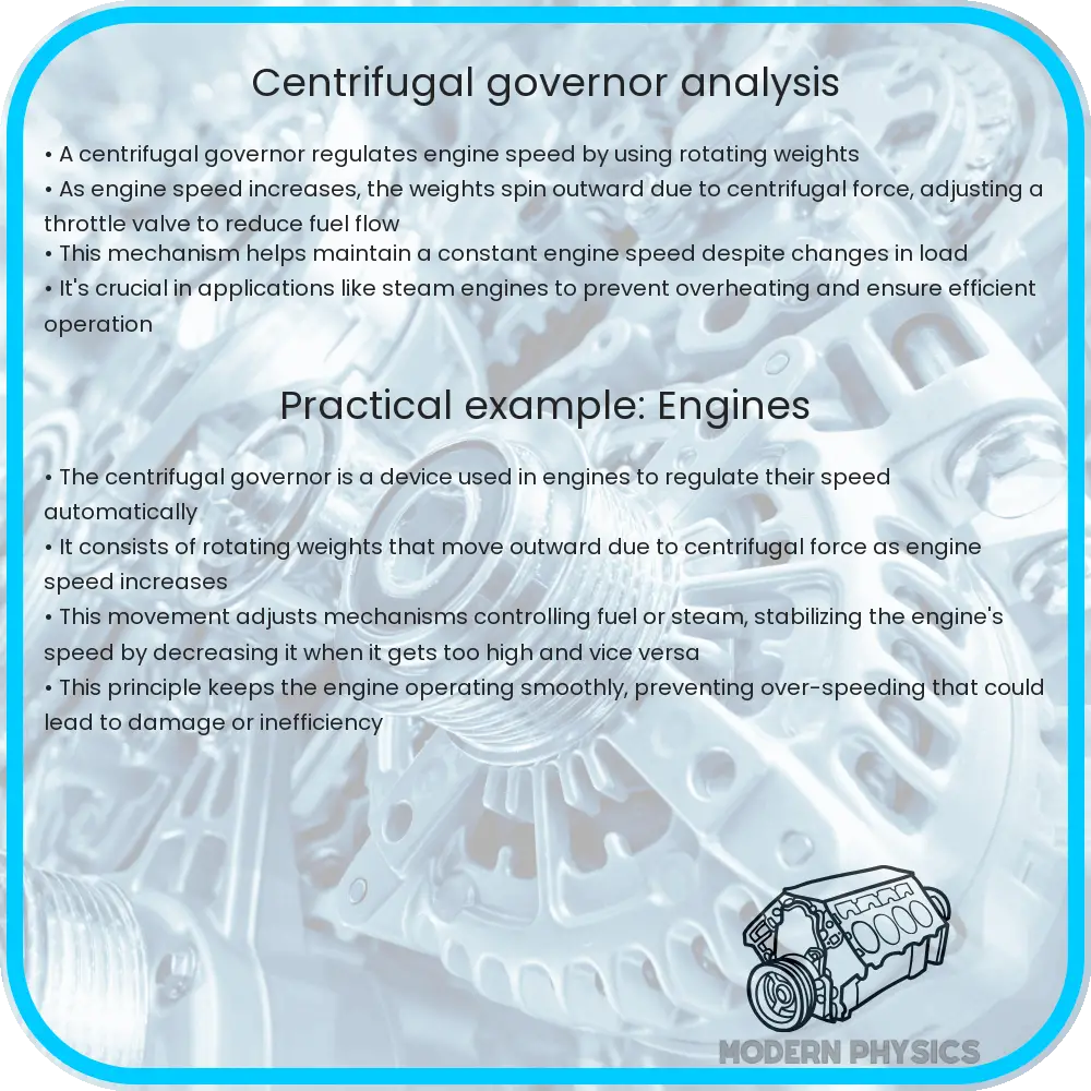 Centrifugal governor analysis