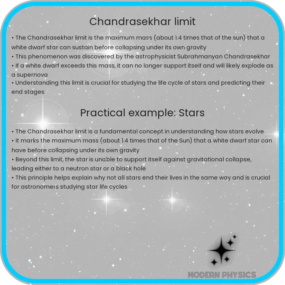Chandrasekhar limit
