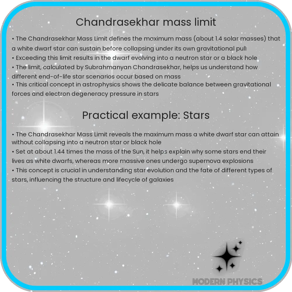 Chandrasekhar Mass Limit
