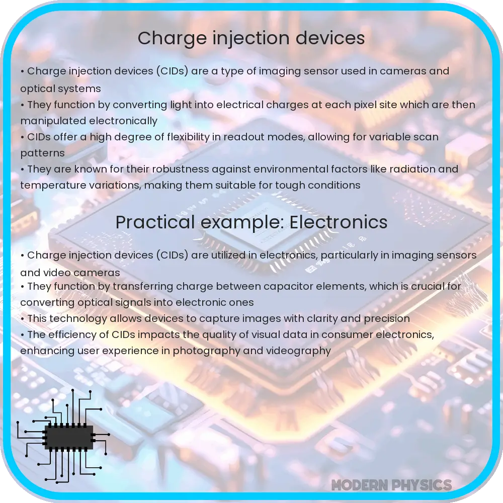 Charge injection devices