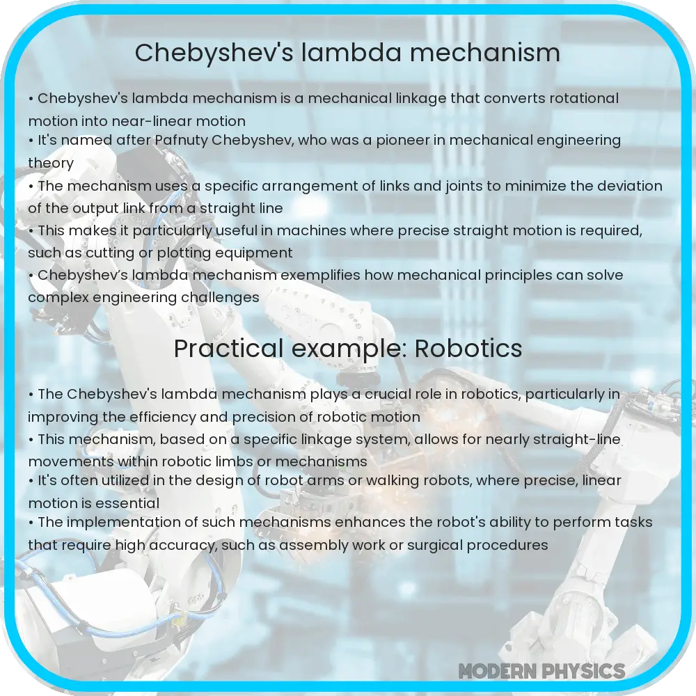 Chebyshev's lambda mechanism