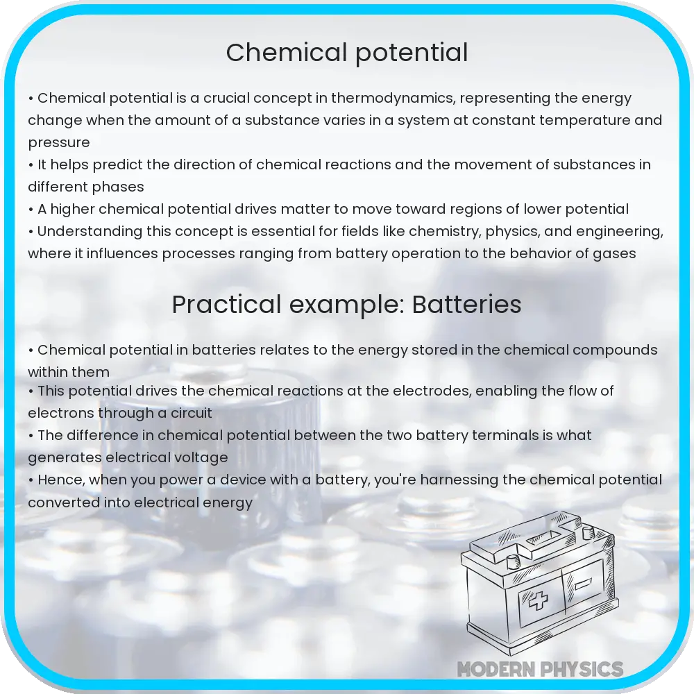 Chemical potential