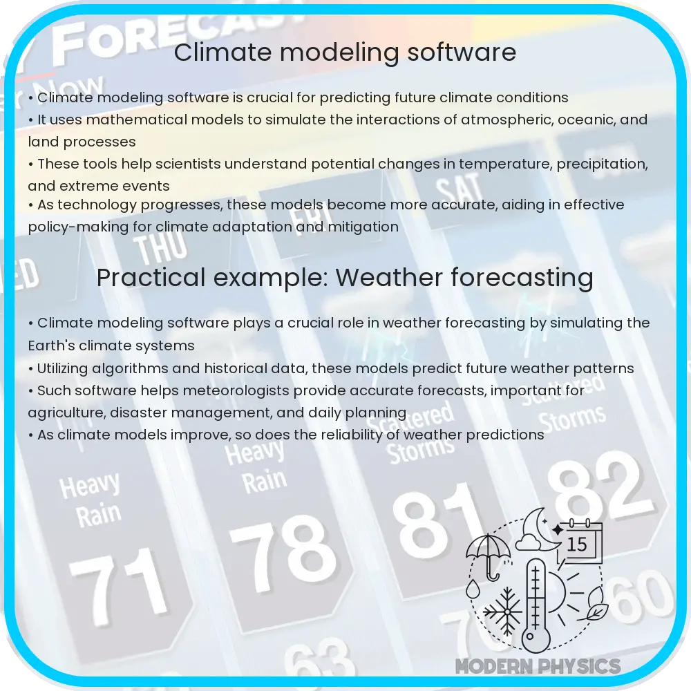 Climate Modeling Software