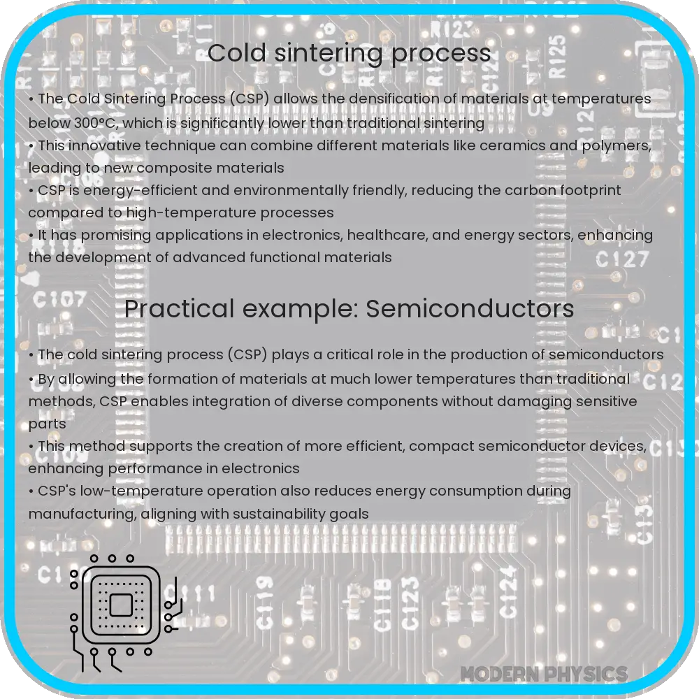 Cold Sintering Process