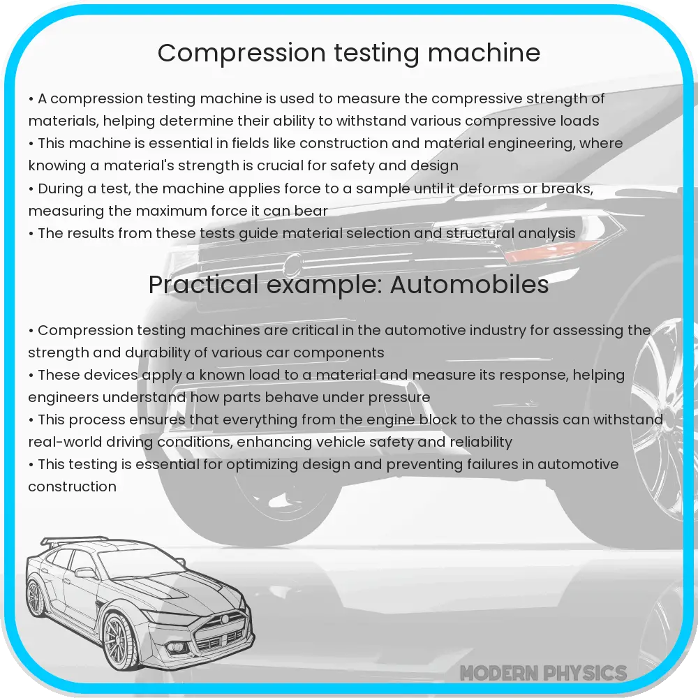 Compression testing machine