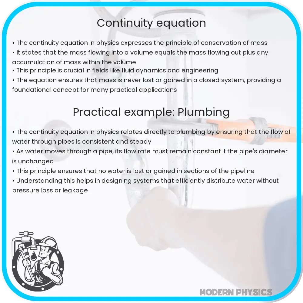 Continuity equation