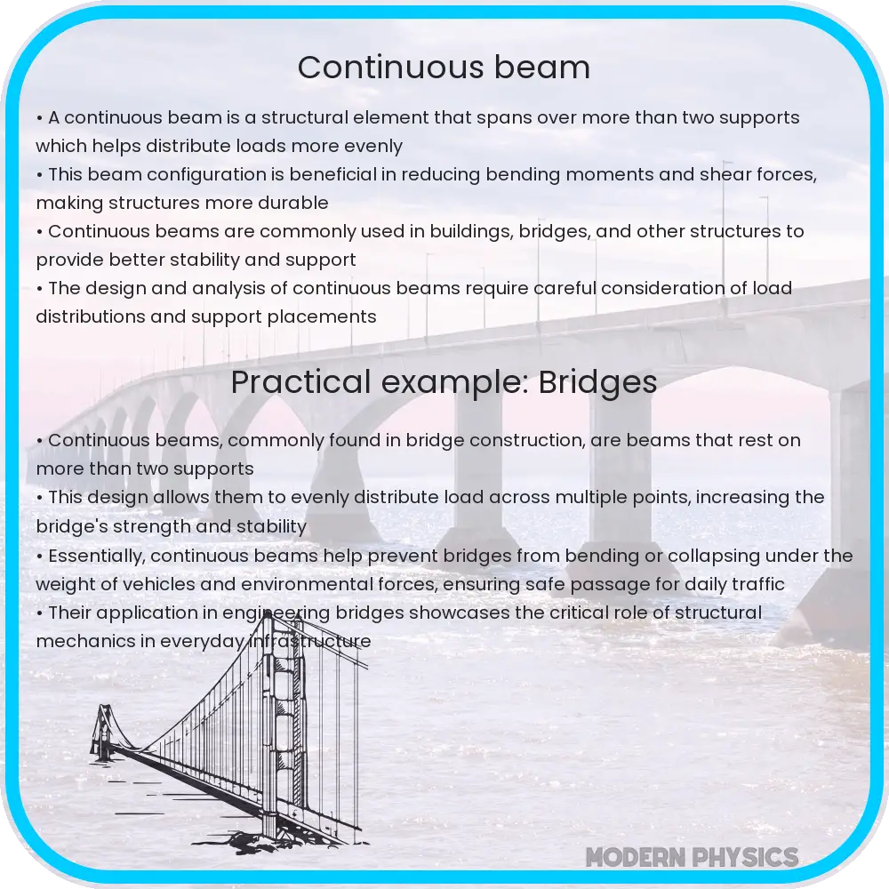 Continuous beam