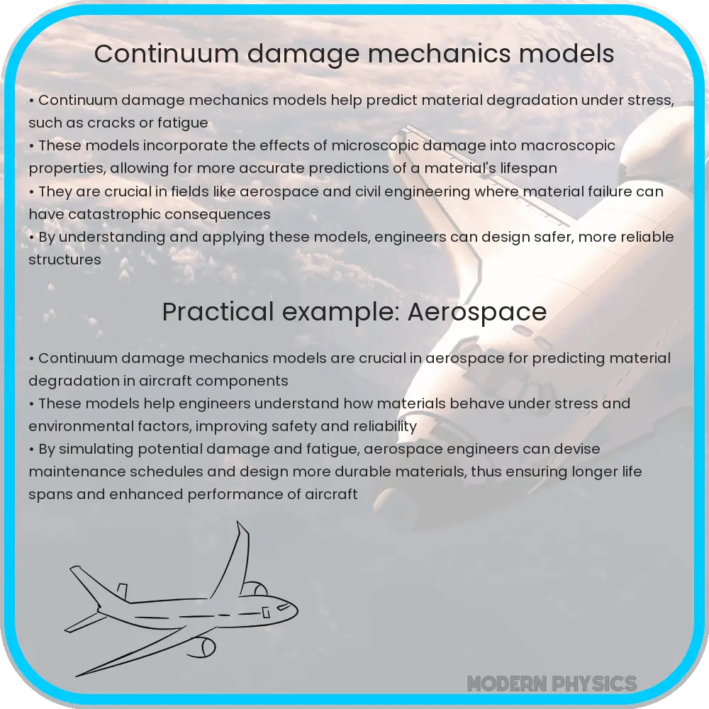 Continuum damage mechanics models