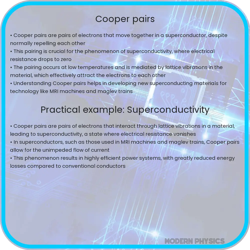 Cooper pairs