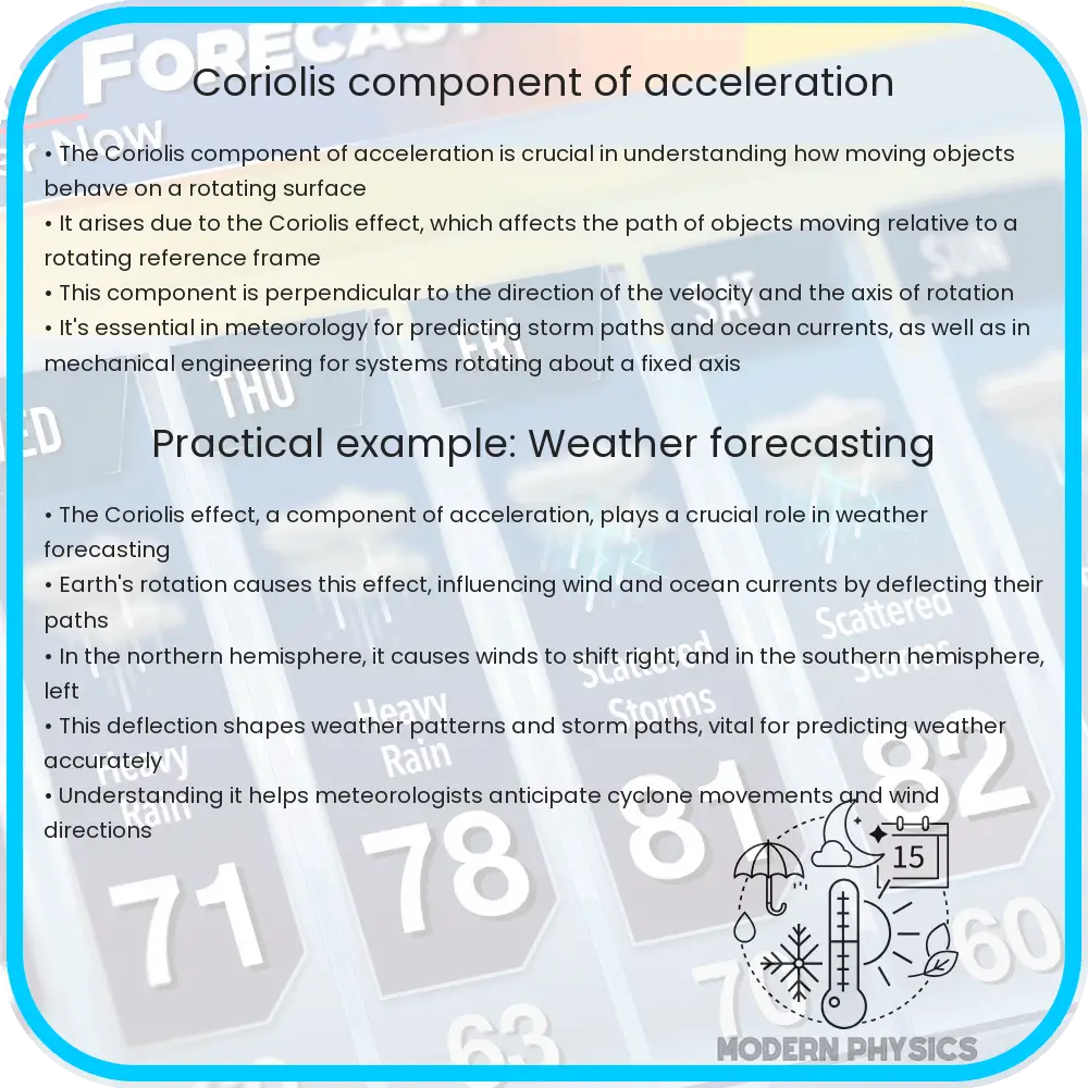 Coriolis component of acceleration