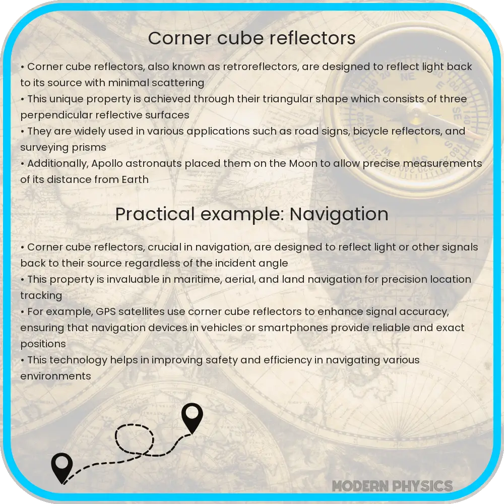 Corner cube reflectors