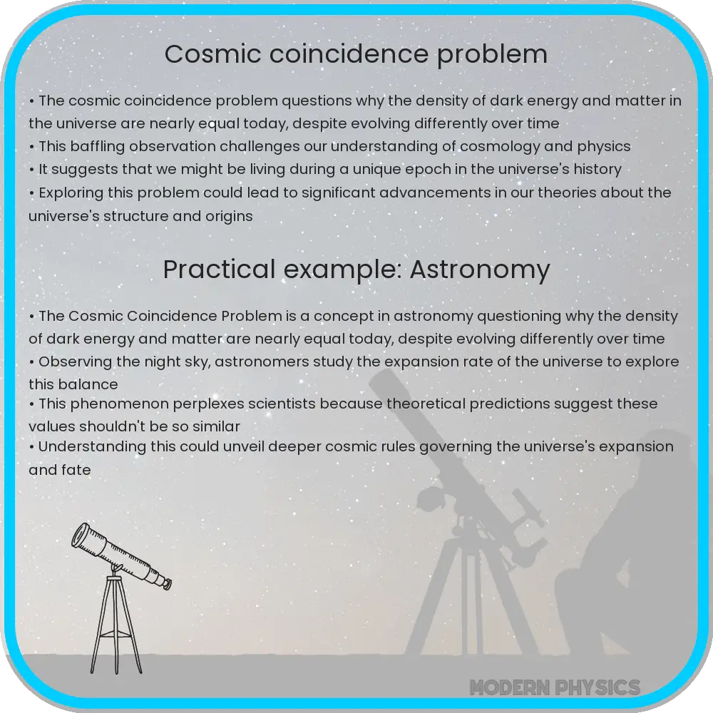 Cosmic Coincidence Problem