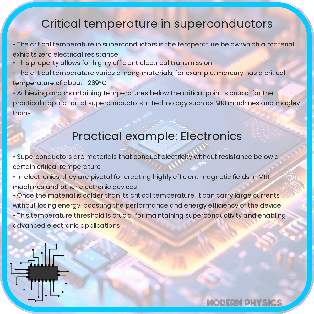 Critical temperature in superconductors