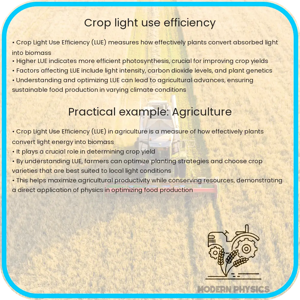 light use efficiency in plants