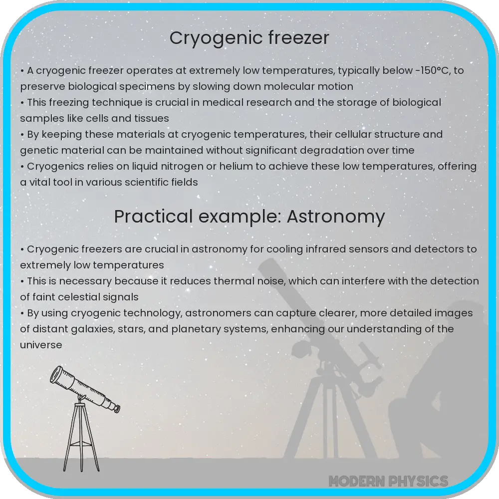 Cryogenic freezer