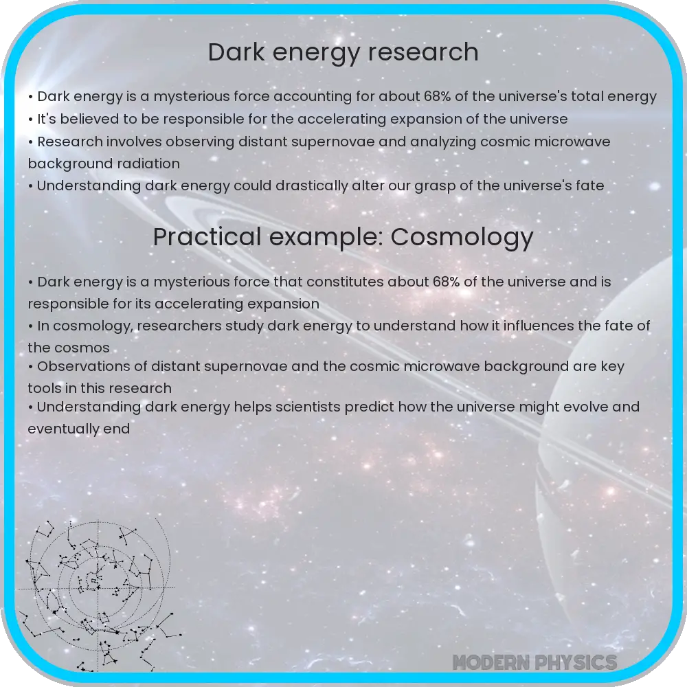 Dark Energy Research