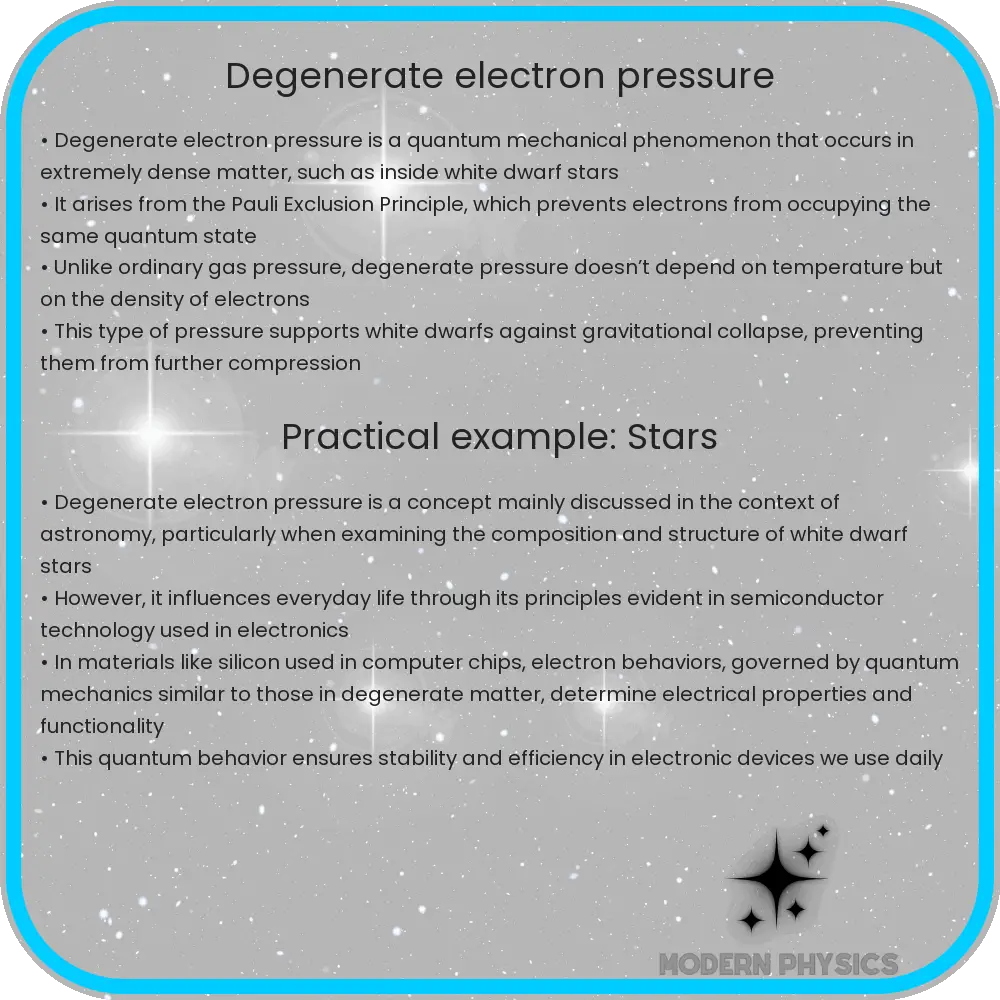 Degenerate Electron Pressure