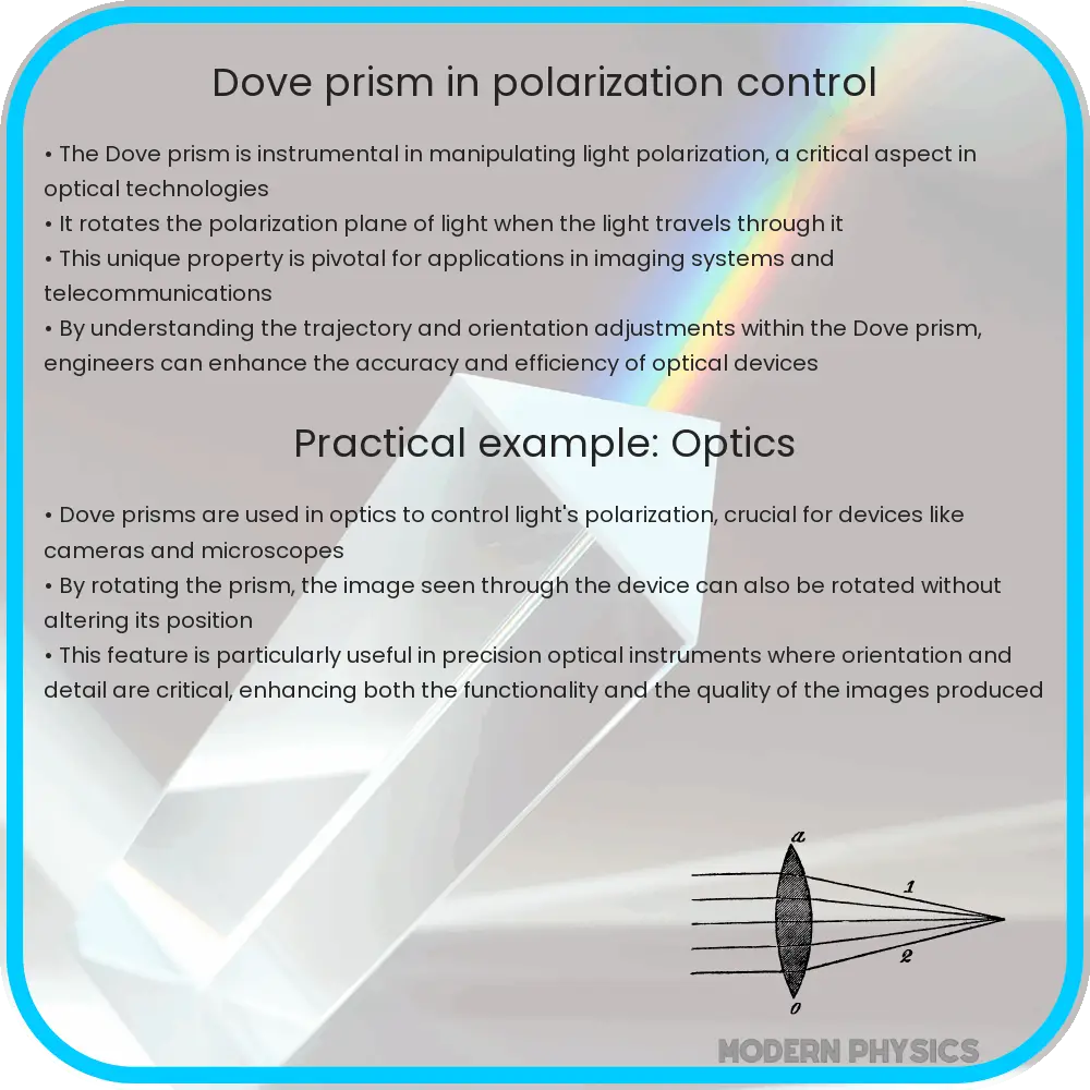 Dove prism in polarization control