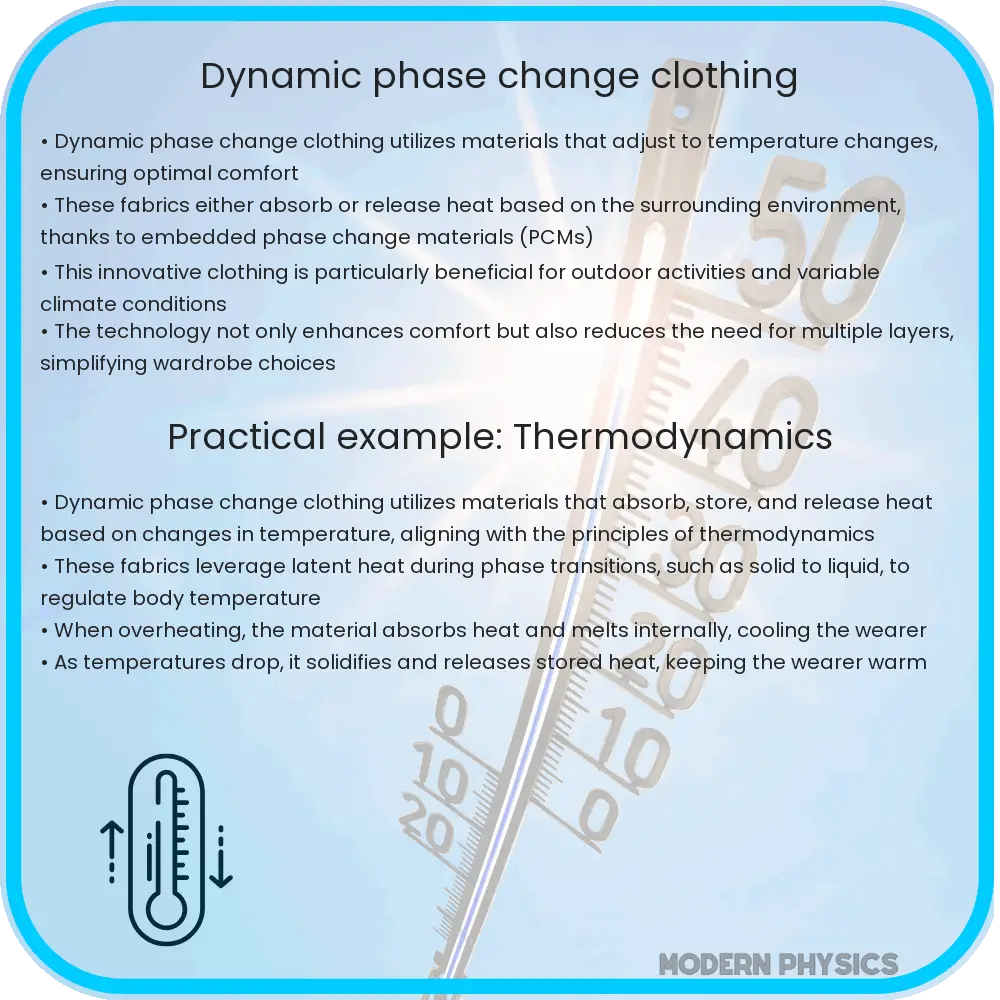 Dynamic phase change clothing