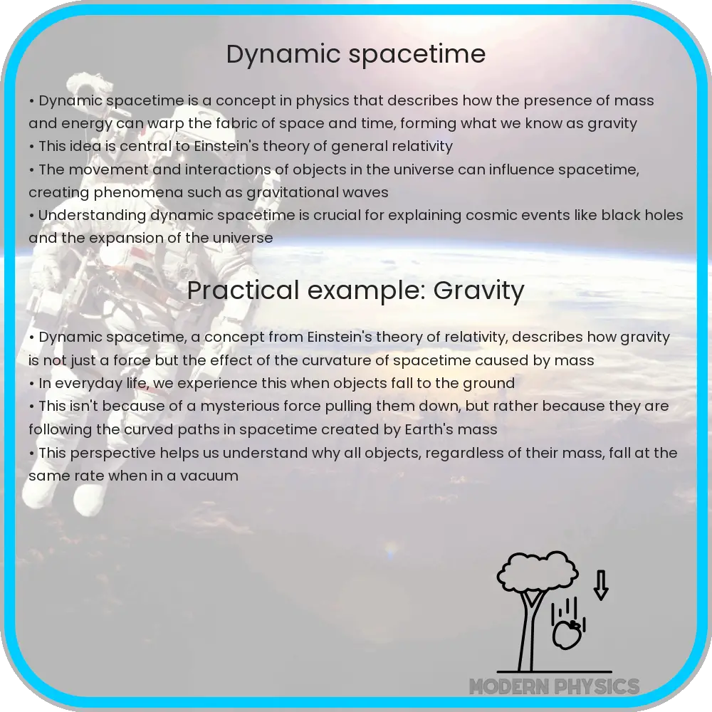 Dynamic spacetime