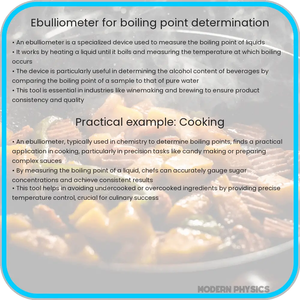 Ebulliometer for boiling point determination