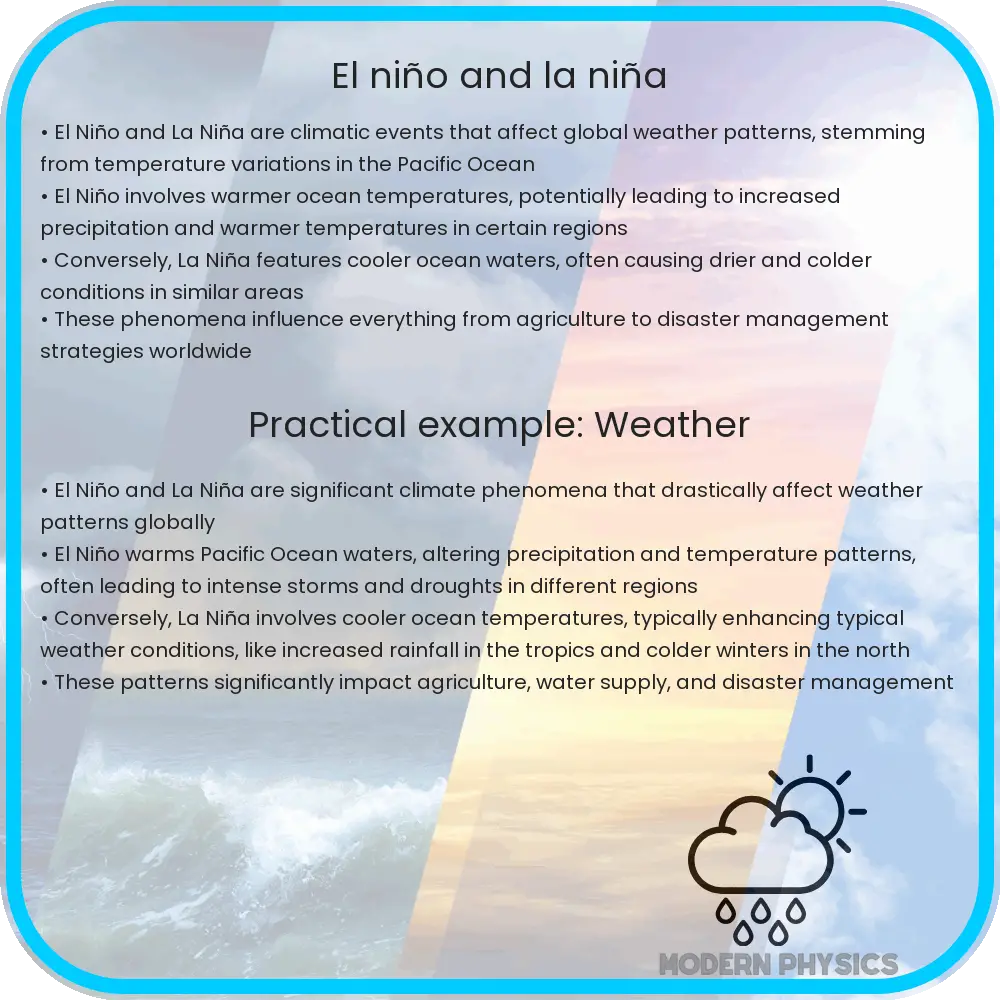 El Niño and La Niña
